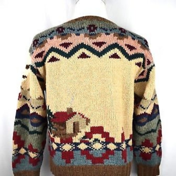Vintage,Ralph Lauren blue label western sweater - Picture 3 of 4